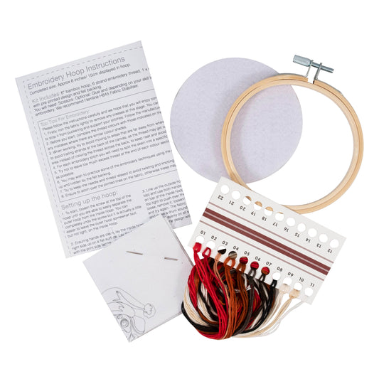 Mini Embroidery Kit: Christmas Pup