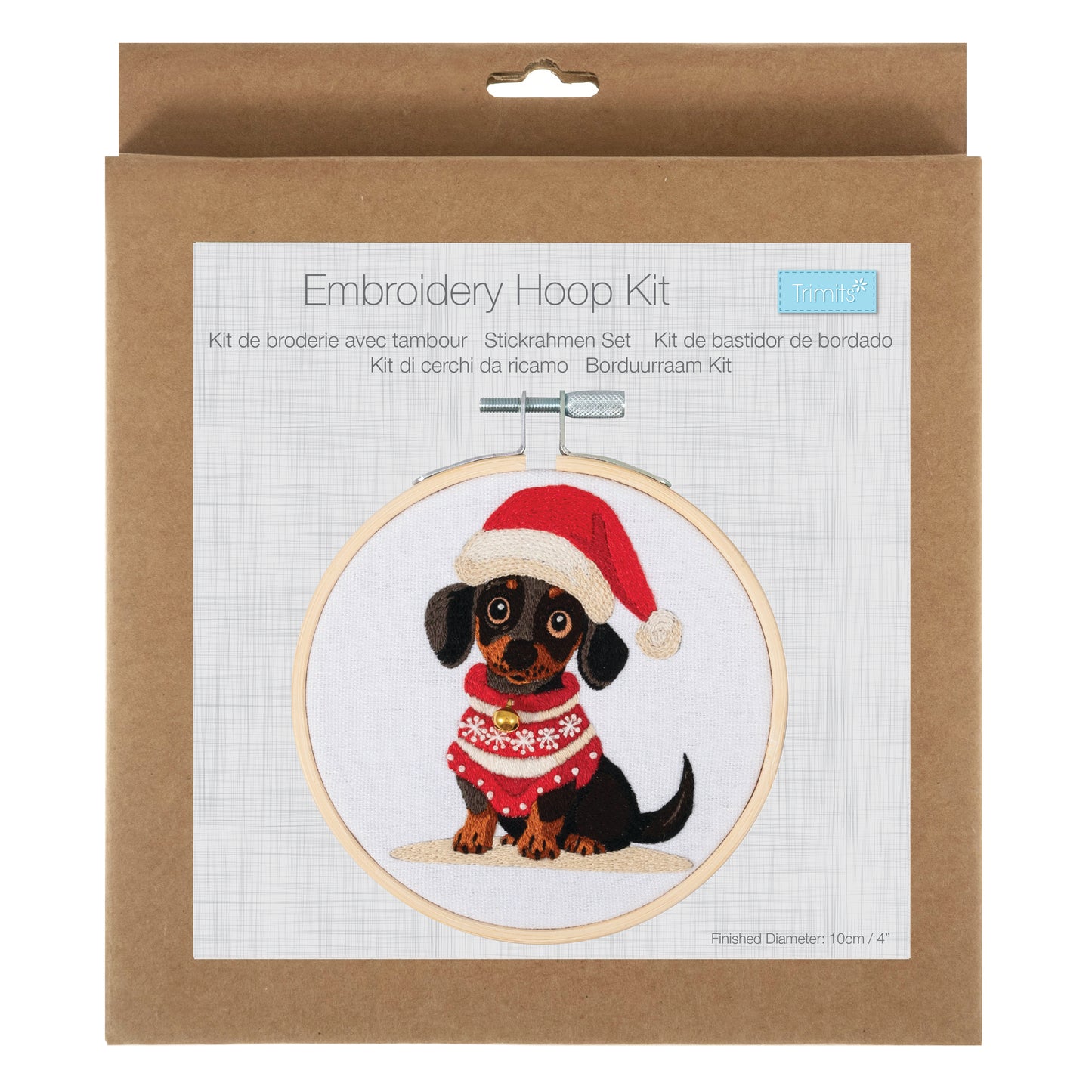 Mini Embroidery Kit: Christmas Pup