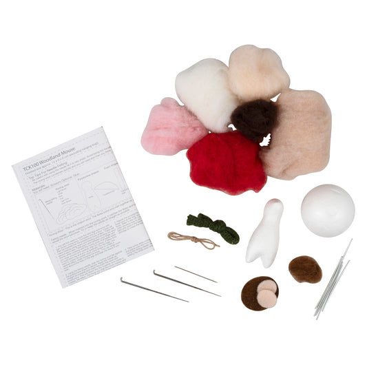Needle Felting Kit: Woodland Mouse