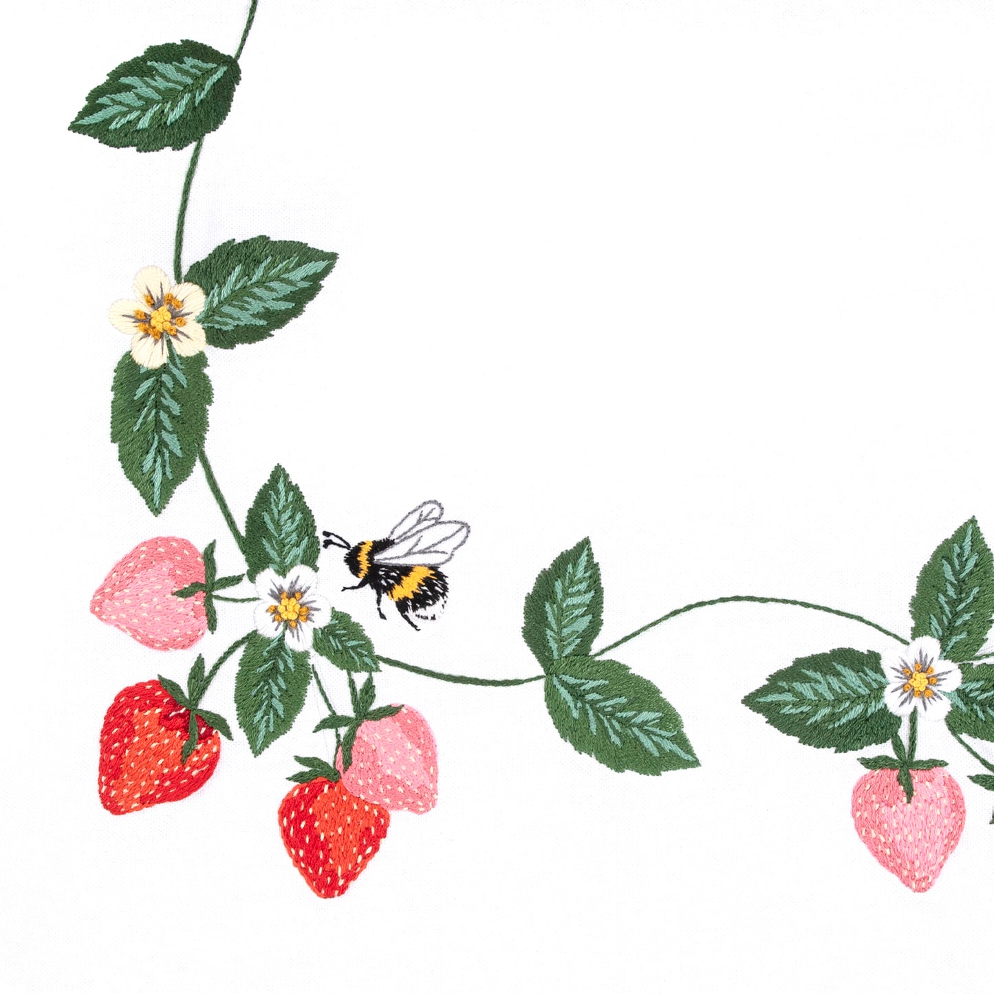 Embroidery Tablecloth Kit: Strawberries