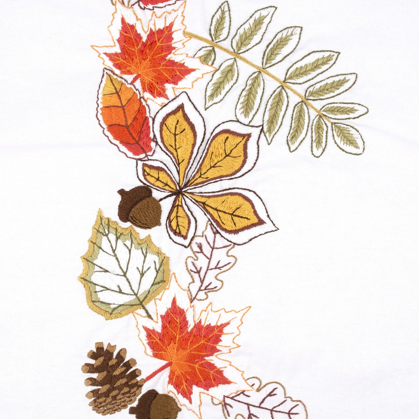 Embroidery Table Runner Kit: Autumn Leaves