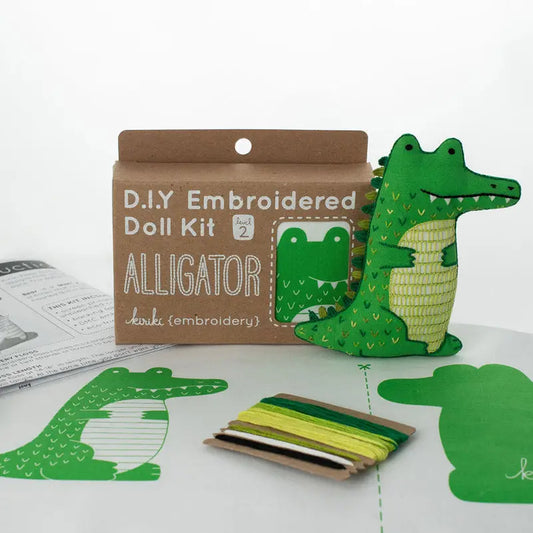 Alligator Embroidery Kit