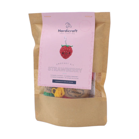 Strawberry Keychain - Crochet Kit
