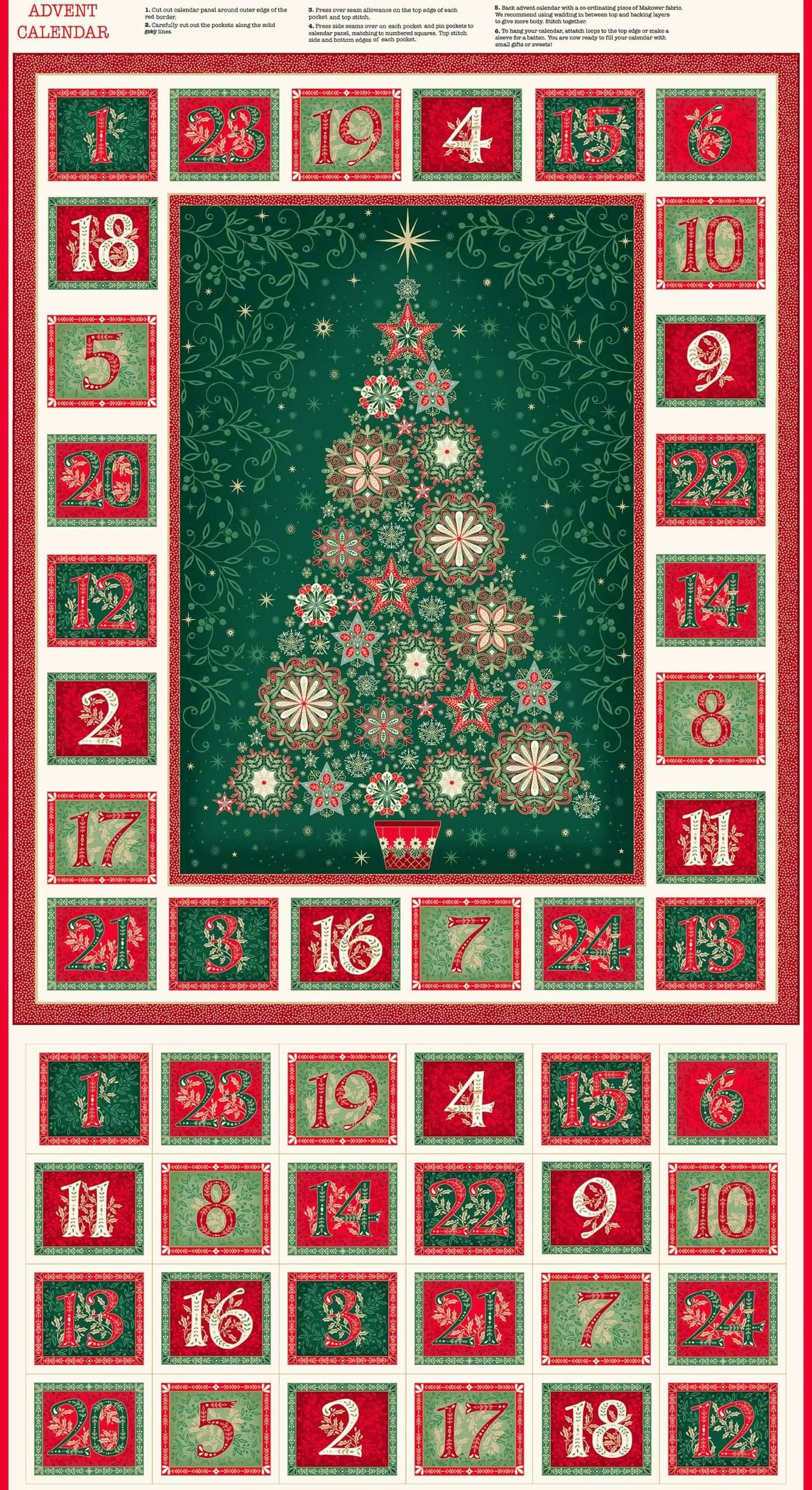 Oh Christmas Tree - Advent Panel