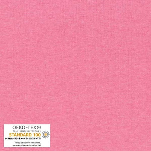 Hot Pink Melange Stretch Jersey