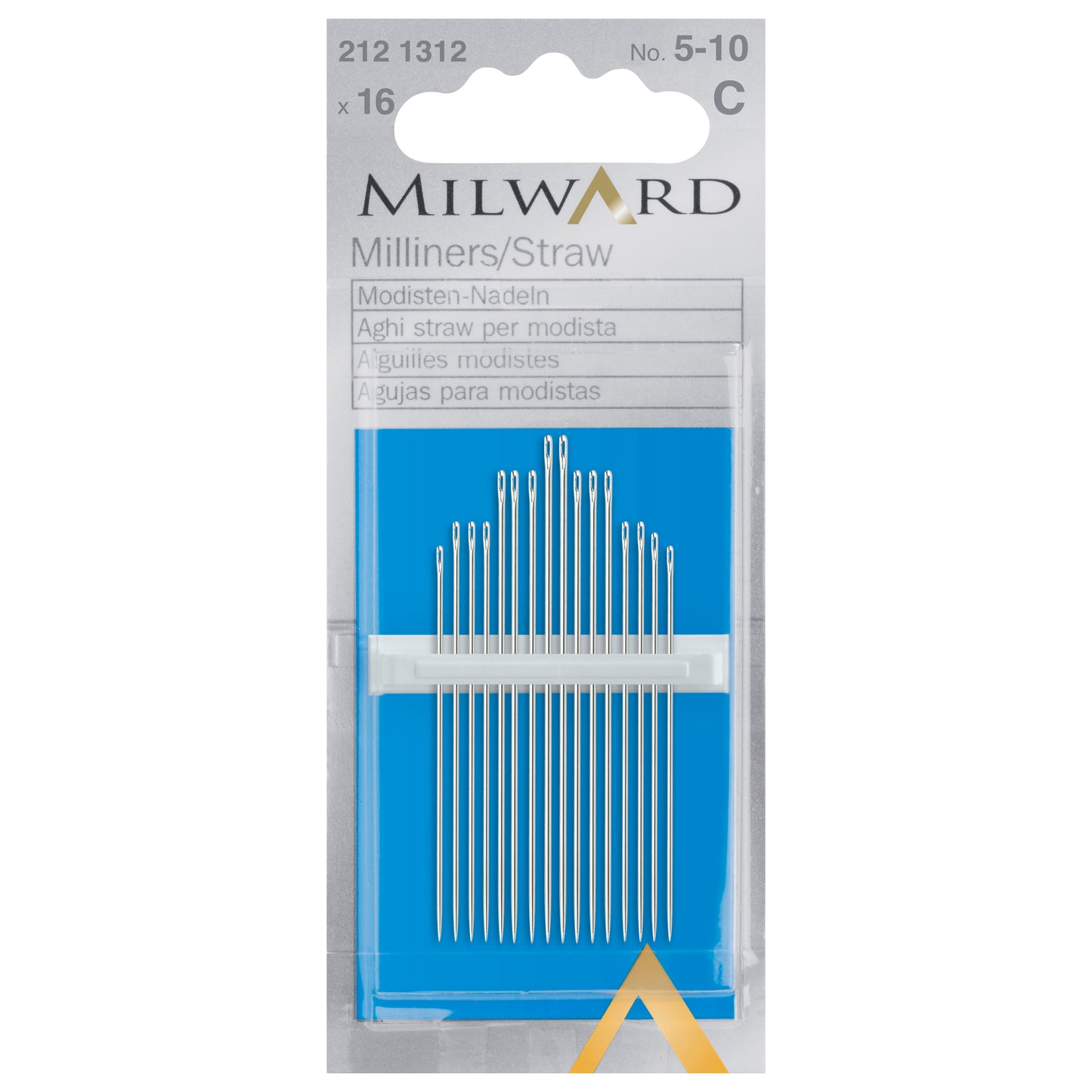 Straw/Milliners Hand Sewing Needles: Nos.5-10