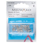 Small Hooks & Eyes: Silver: 14 Pieces