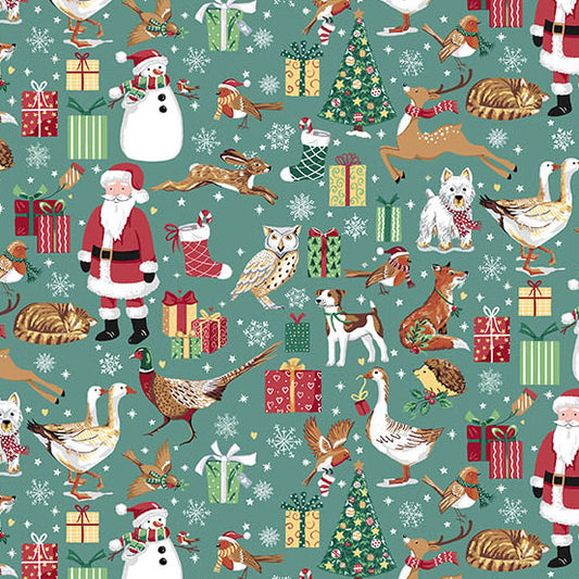 Christmas Friends - Teal
