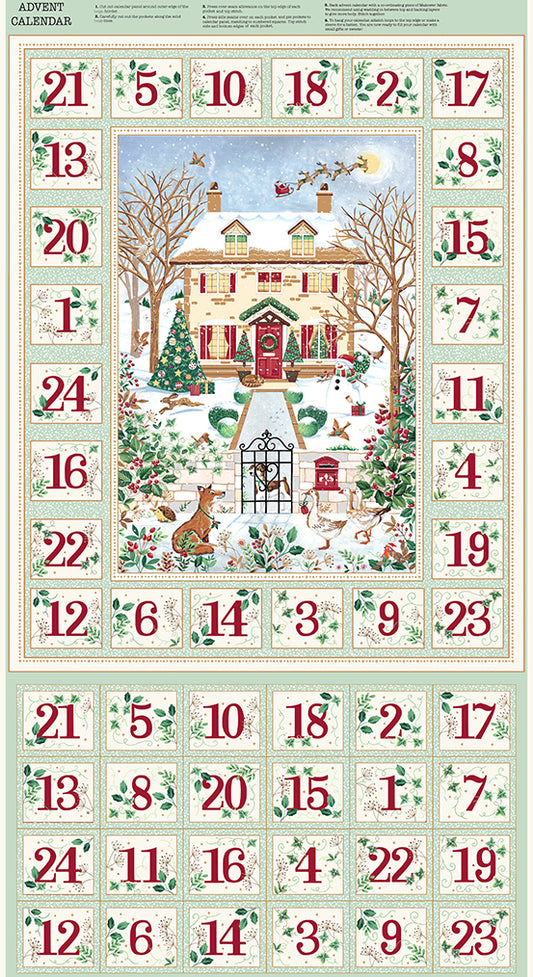 Country Cottages Advent Panel