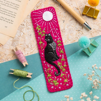 Black Cat Bookmark Felt Craft Kit