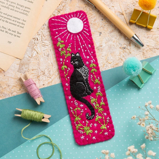 Black Cat Bookmark Felt Craft Kit