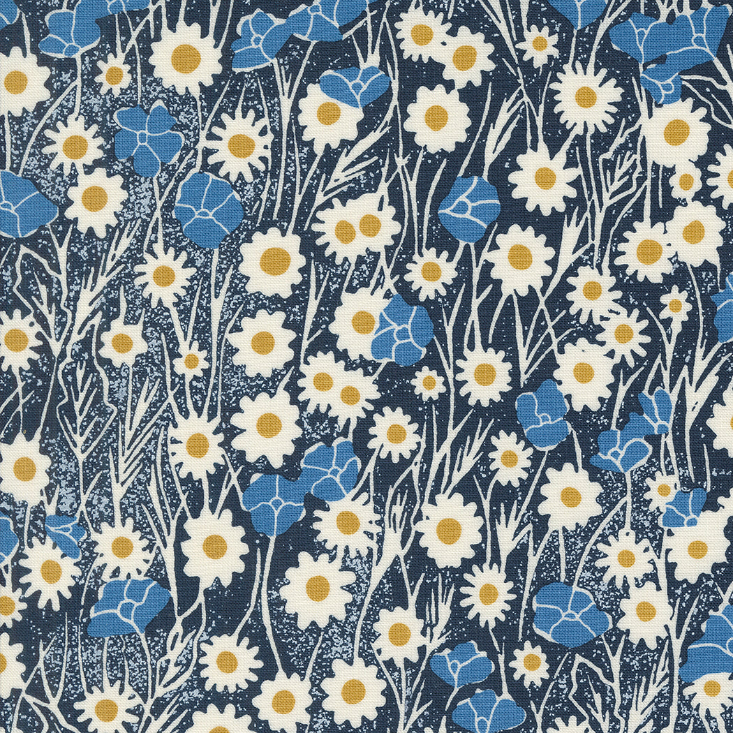 Flower Field - Navy