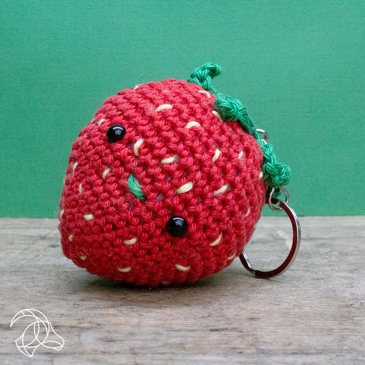 Strawberry Keychain - Crochet Kit