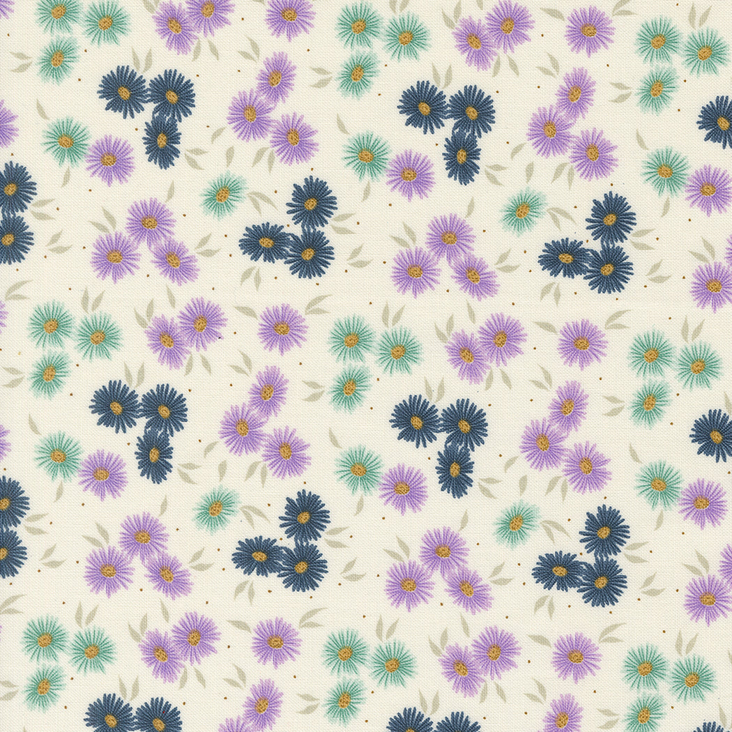 Flower Clusters - Navy