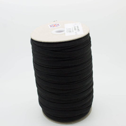 7mm Corded Elastic - Black