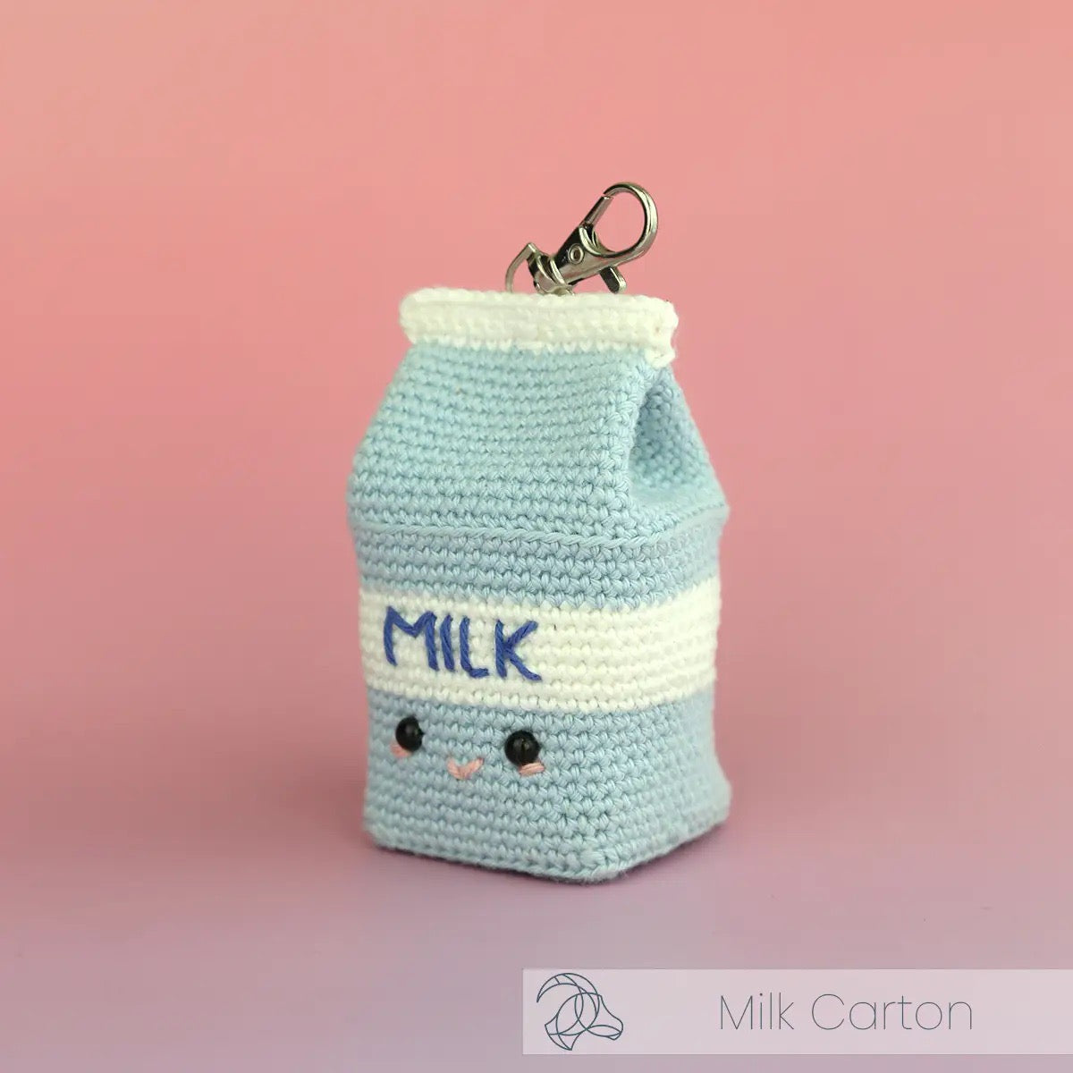 Milk Carton Bag Charm - Crochet Kit
