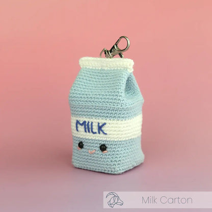 Milk Carton Bag Charm - Crochet Kit