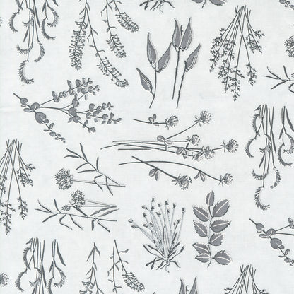 Flower Silhouette - Grey