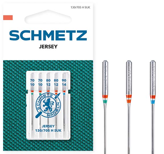Schmetz Jersey Machine Needles: 70(10)-90(14)