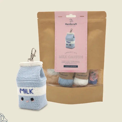 Milk Carton Bag Charm - Crochet Kit