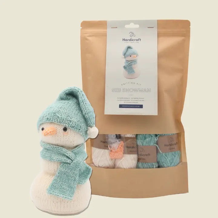 Seb the Snowman - Knitting Kit