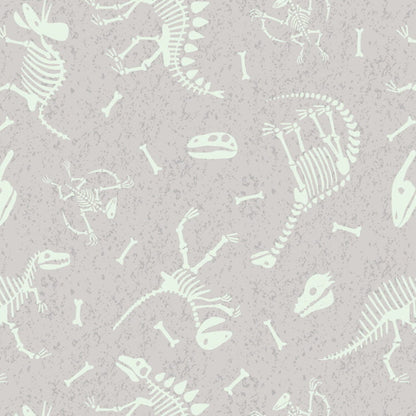 Glow in the Dark Dino Skeletons - Light Grey