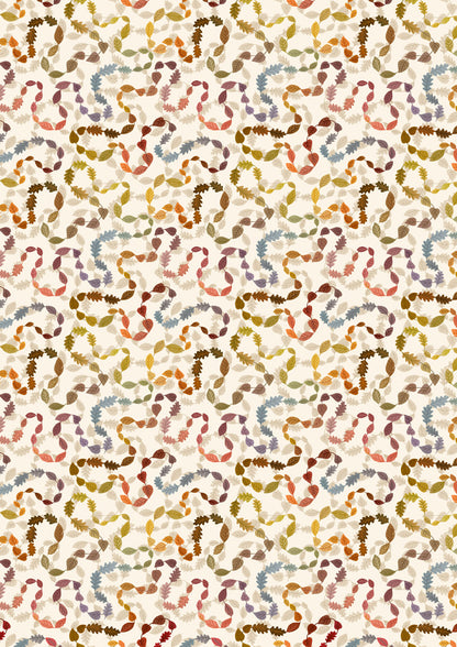 Leafy trail on cream