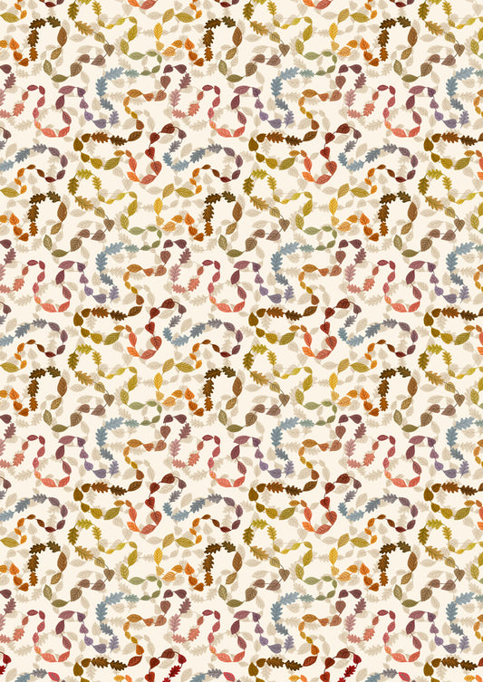 Leafy trail on cream