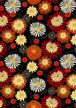 Black and red Year of the Dragon floral with gold metallic
