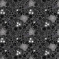 Floral cobwebs on grey