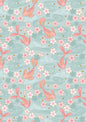 Sakura koi on duck egg with gold metallic