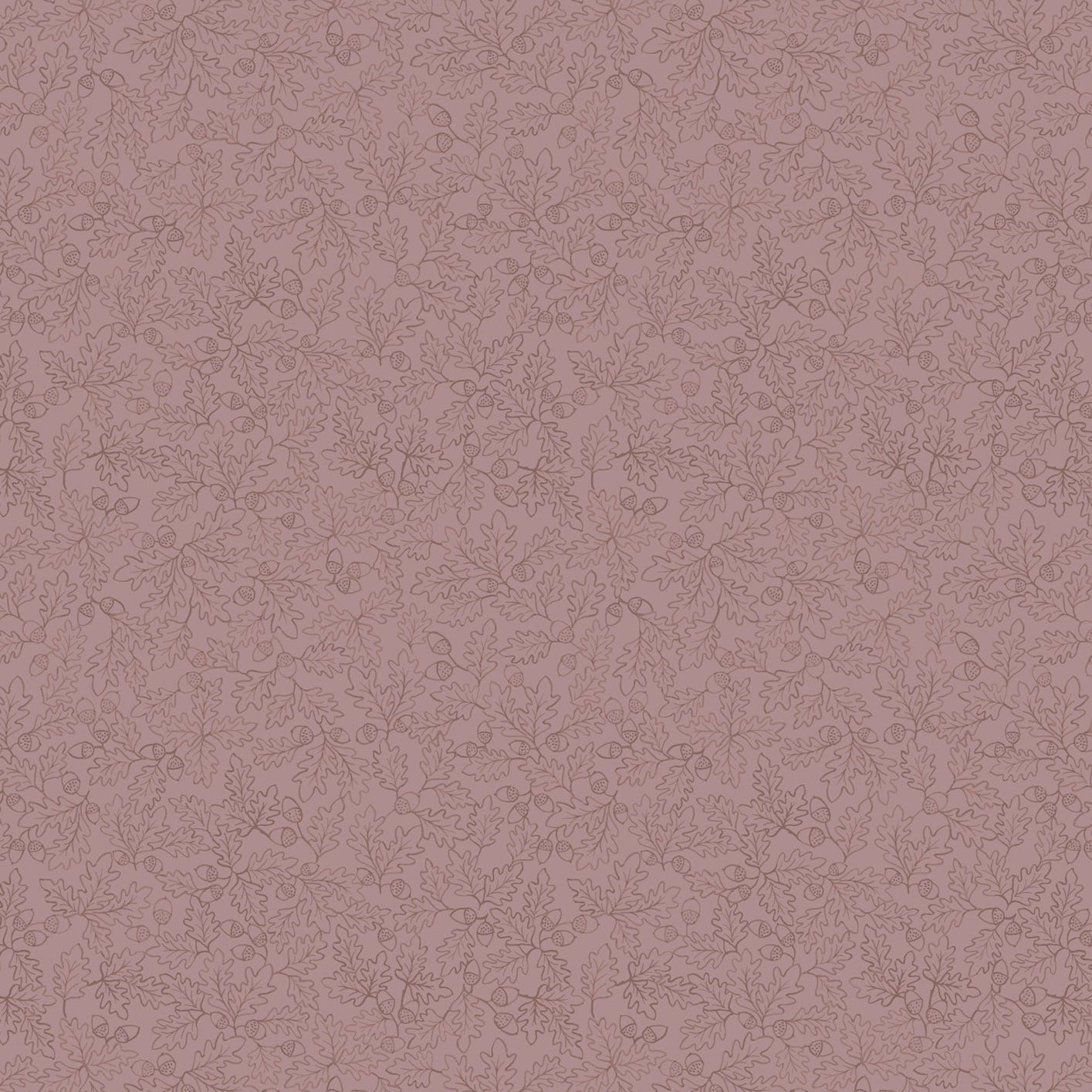 Sketched oak leaves on light brown