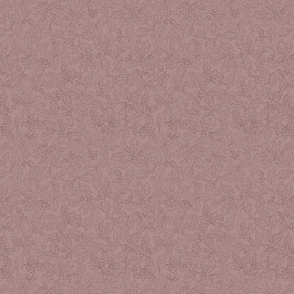 Sketched oak leaves on light brown