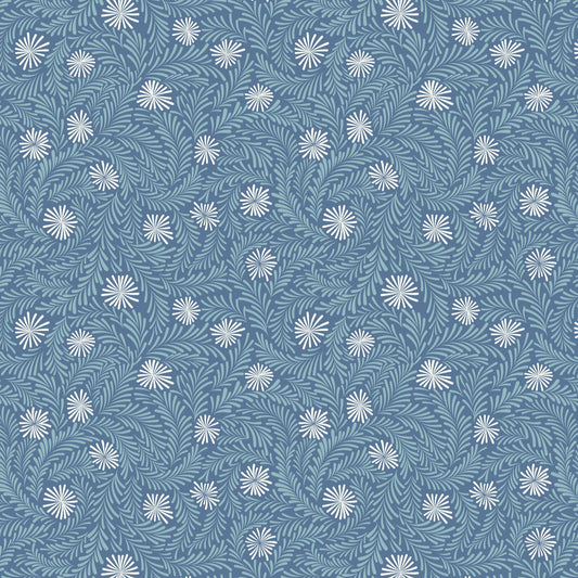 Frosty ice on mid blue with pearl