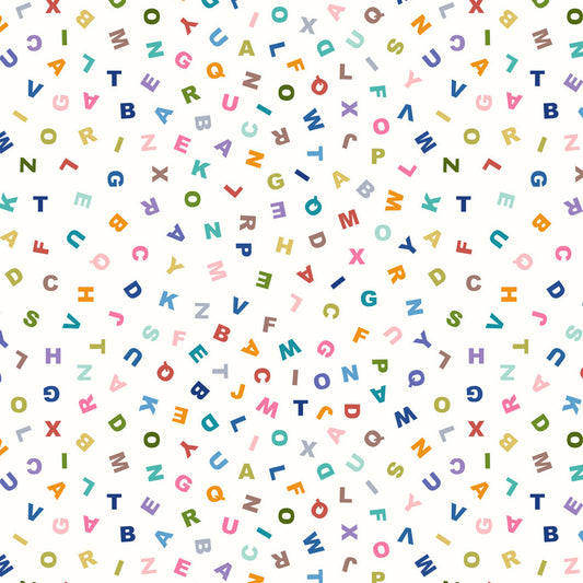 Letters on cream
