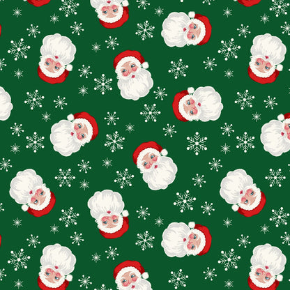 Santa on green (with pearl)