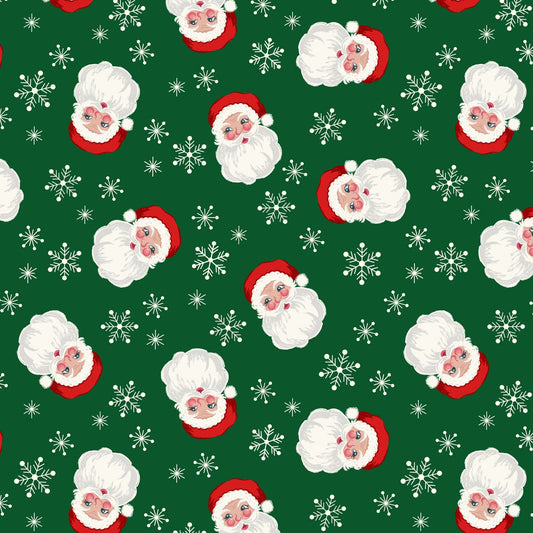 Santa on green (with pearl)