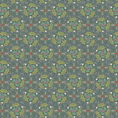 Festive celtic leaves winter