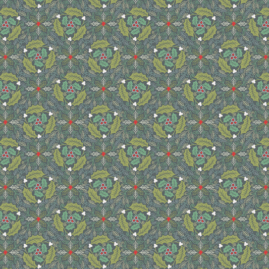 Festive celtic leaves winter