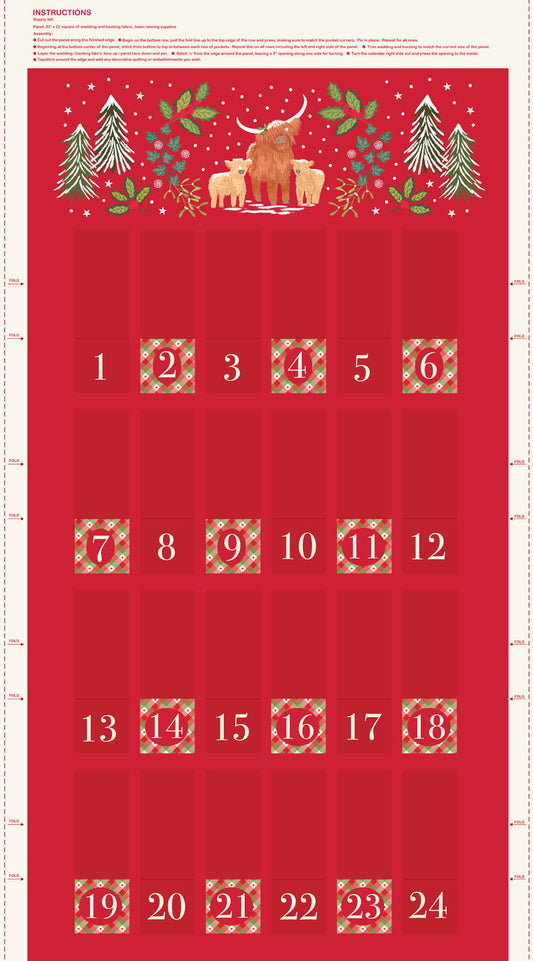 Celtic Christmas half yard advent calendar