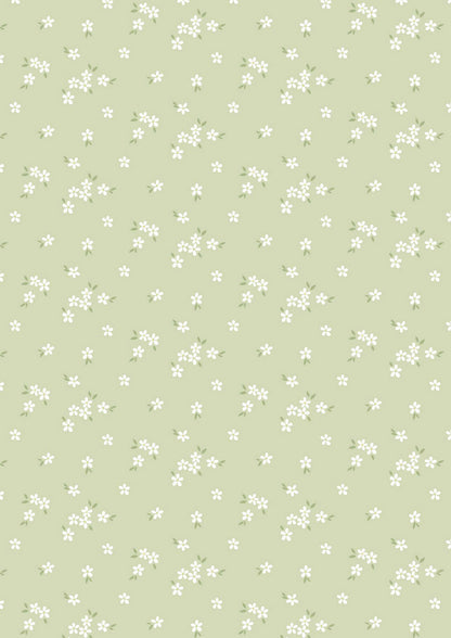 Flowerets - Pale Sage Green
