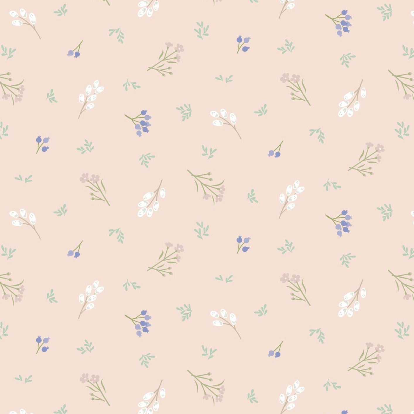 Scattered Sprig - Pale Peach