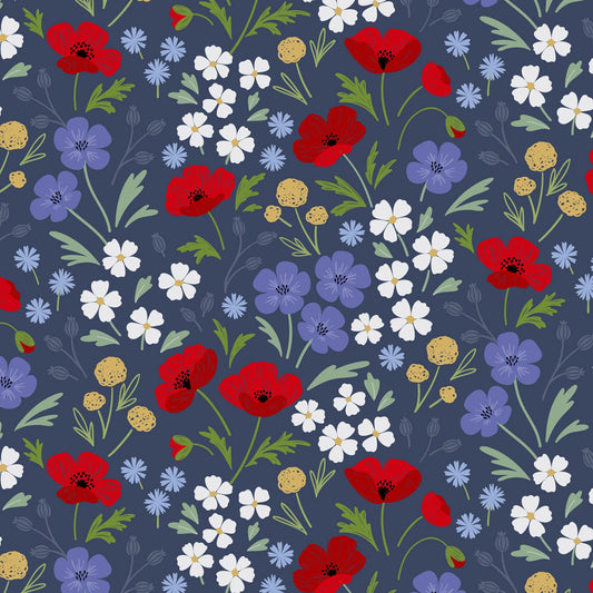 Wild Blooms - Prussian blue