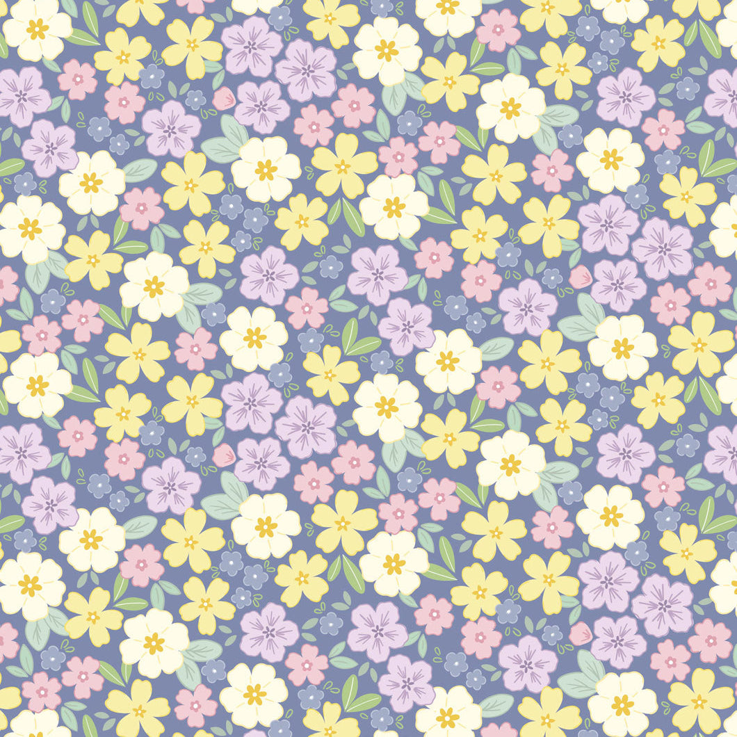 Primrose Prairie - Dusky Dark Blue
