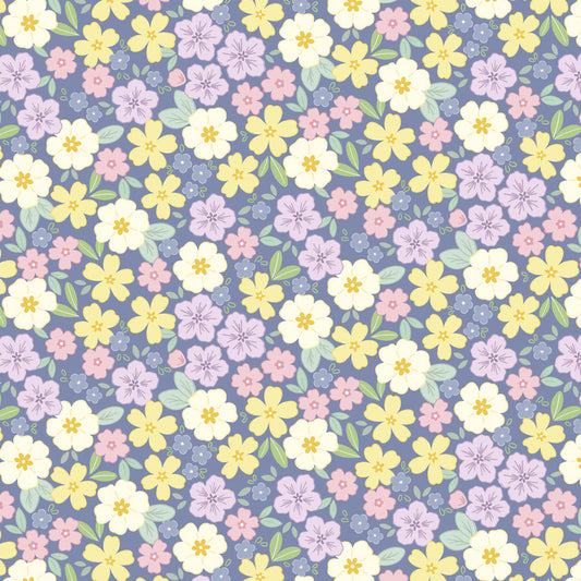 Primrose Prairie - Dusky Dark Blue