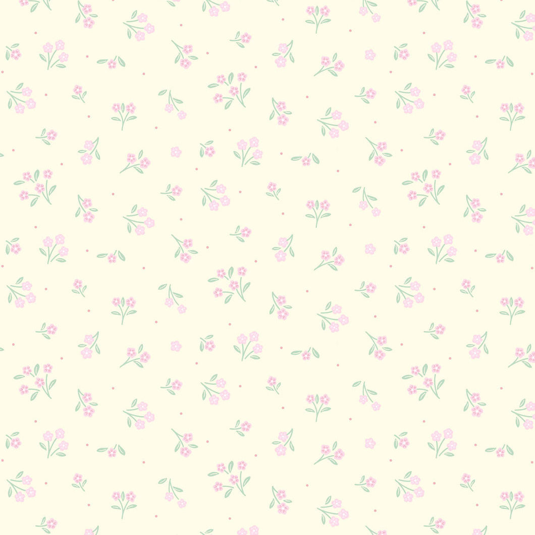 Ditsy Dance - Dark Cream