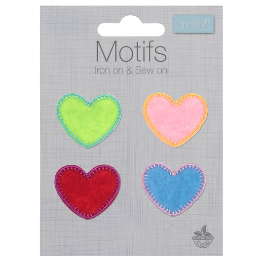 Iron on Motif: Hearts