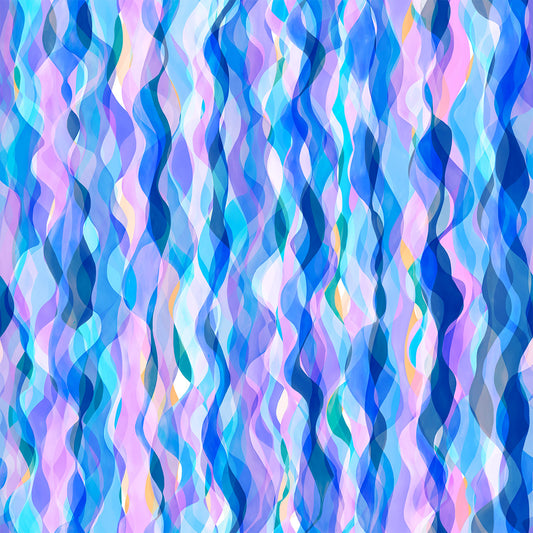 Blue Chroma Ribbons - Rayon