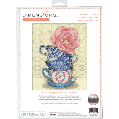 Counted Cross Stitch Kit: Rose Tea