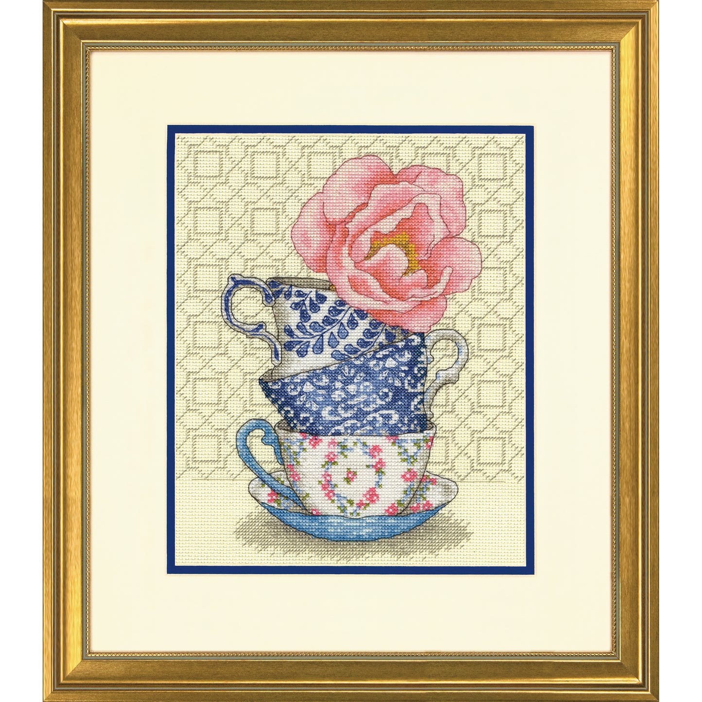 Counted Cross Stitch Kit: Rose Tea